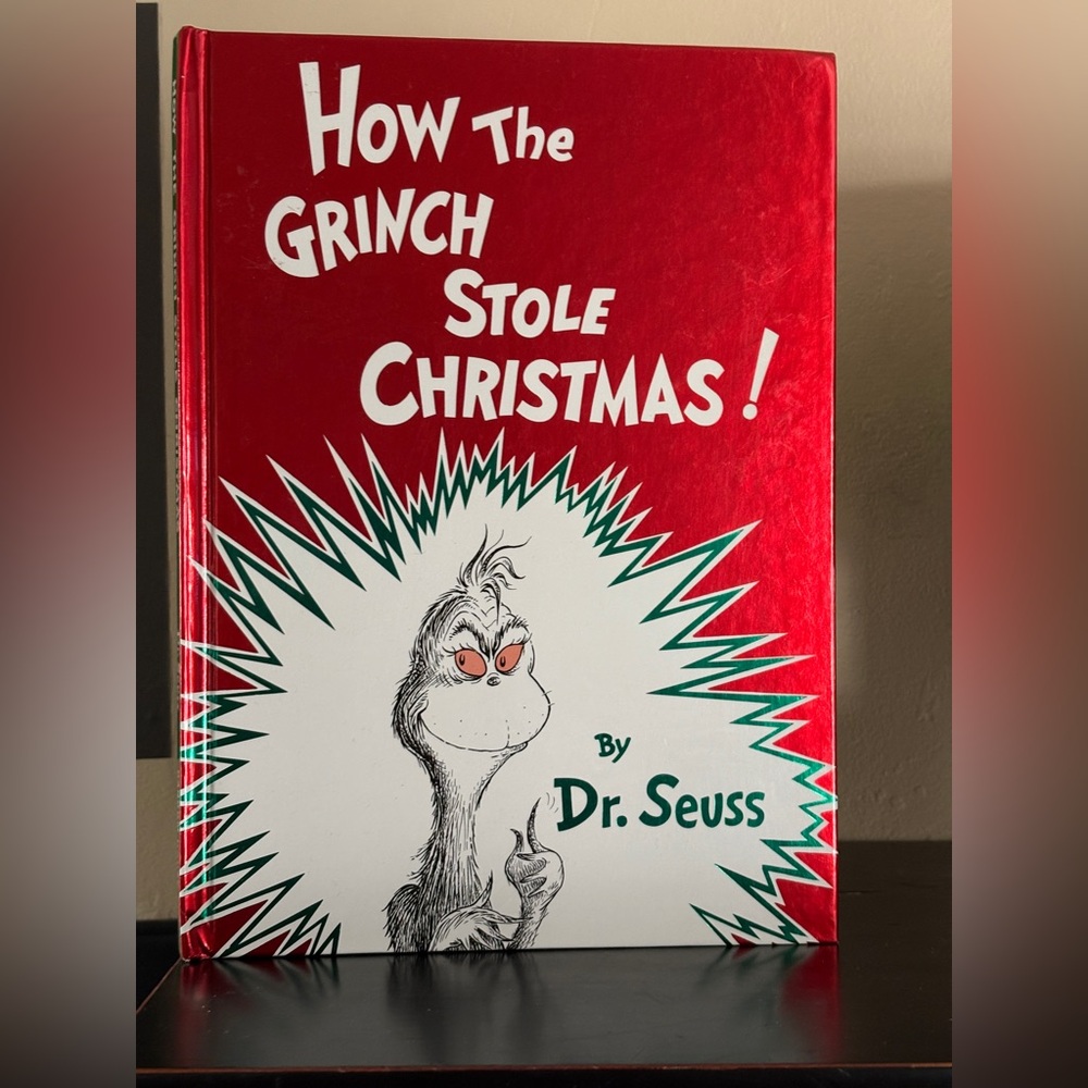 How the Grinch Stole Christmas hardcover book. Dr. Seuss. 1985